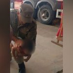 Bombeiro militar socorre bebê de 9 meses após engasgo