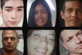 Colagem com rostos de seis pessoas em diferentes quadros.