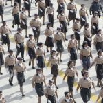 Desfile cívico de alunos dos Colégios Militares da PMAM.