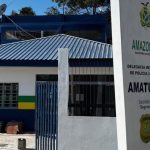Fachada da Delegacia de Polícia Civil de Amaturá, Amazonas.