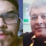 Imagens de dois homens divulgadas pela polícia em busca de desaparecidos.