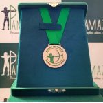 Medalha Grandes Amazonidas em estojo verde, evento no Hotel Ramada.