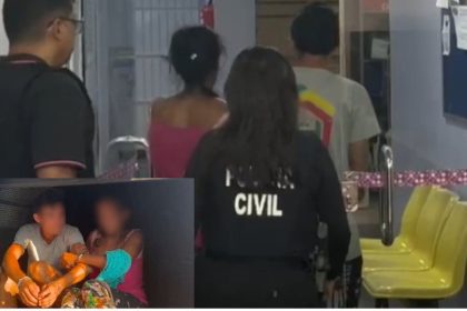 Polícia conduz suspeitos de abuso sexual e contaminação por HIV.