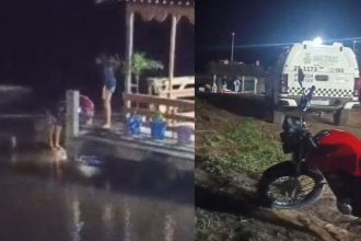 Polícia e buscas em flutuante após desaparecimento de criança no Rio Solimões.