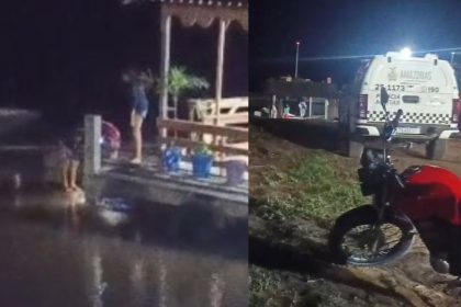 Polícia e buscas em flutuante após desaparecimento de criança no Rio Solimões.