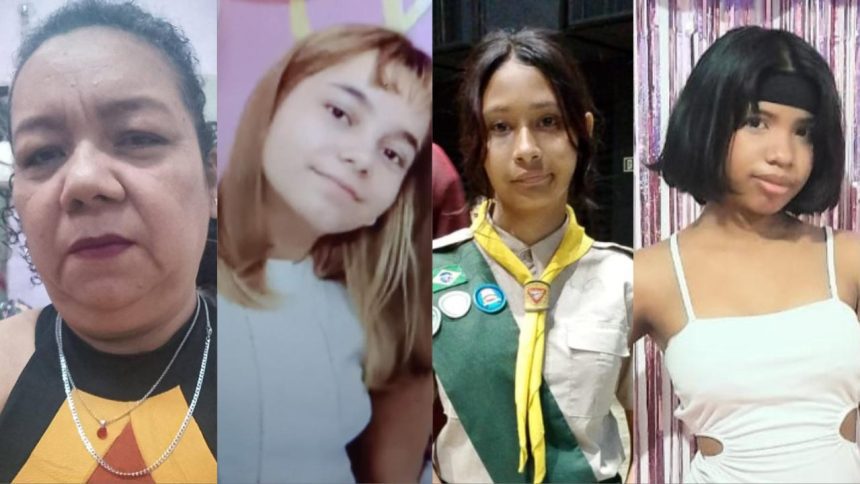 Quatro pessoas desaparecidas em Manaus: mulher e três adolescentes