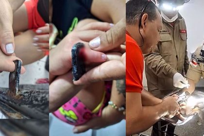 Criança é resgatada pelos Bombeiros