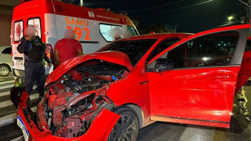 Motorista bêbado provoca acidente e fere cinco pessoas em Manaus