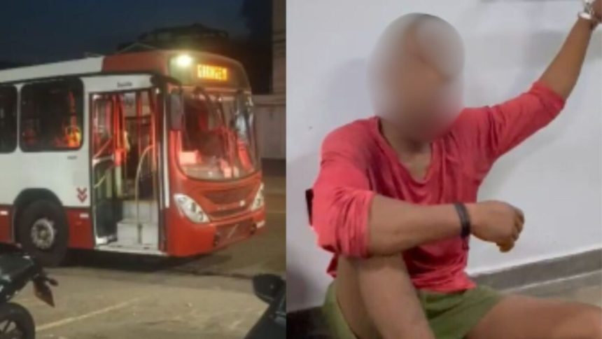 Ônibus da linha 650 em Manaus registra tentativa de assalto; suspeito é detido