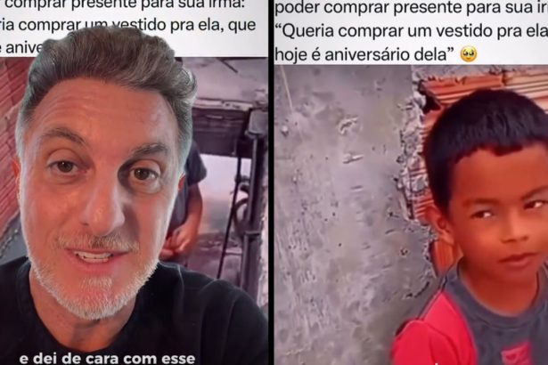 Luciano Huck ajuda menino de 9 anos que viralizou ao pedir emprego em Manaus