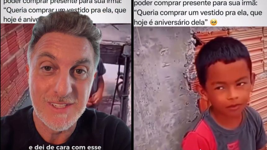 Luciano Huck ajuda menino de 9 anos que viralizou ao pedir emprego em Manaus