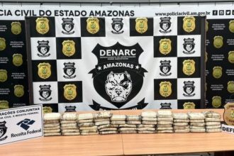 Cocaína avaliada em R$ 4,5 milhões é apreendida em caminhonete no porto de Manaus