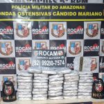 Droga apreendida pela Rocam em operação em Coari