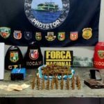 Apreensão de armas e drogas pela Polícia Militar do Amazonas em Coari (AM).