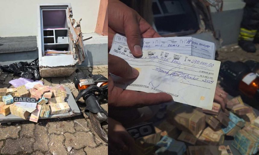 Apreensão de dinheiro, cheques e cofres em operação contra vereador em Manaus.