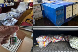 Apreensão de documentos e medicamentos em investigação de fraude em contratos de saúde no Amazonas.