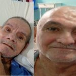 Dois homens em leitos de hospital. Busca por familiares em Manaus.