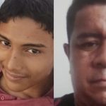 Dois homens, possivelmente desaparecidos, são retratados lado a lado, um jovem e um homem mais velho.