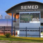 Fachada da SEMED - Secretaria Municipal de Educação em Manaus, Amazonas.