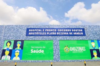 Fachada do Hospital e Pronto-Socorro Doutor Aristóteles Platão Bezerra de Araújo