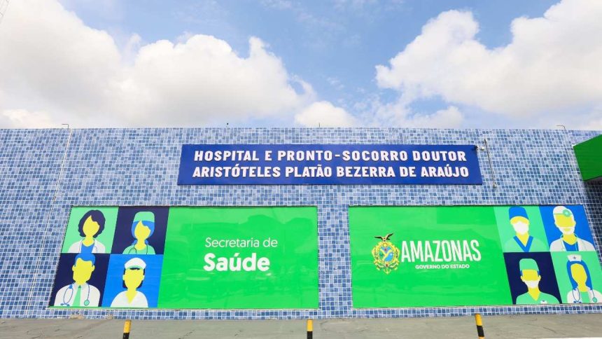 Fachada do Hospital e Pronto-Socorro Doutor Aristóteles Platão Bezerra de Araújo