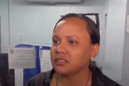 Mulher fala em vídeo após ser presa, possivelmente envolvida em golpe.