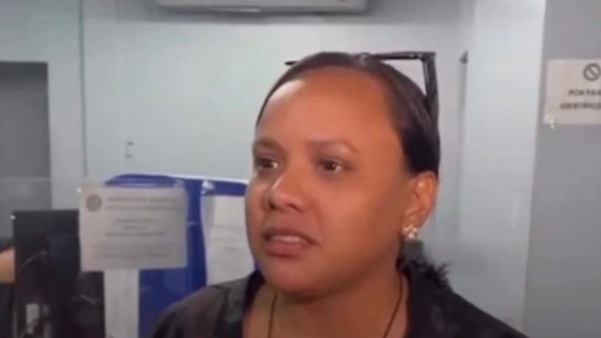 Mulher fala em vídeo após ser presa, possivelmente envolvida em golpe.