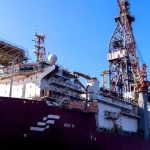 Plataforma de petróleo ODN II em operação