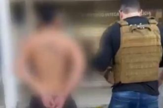 Policial prende homem suspeito de atirar em carro no bairro Santo Agostinho.