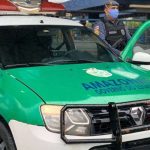 Viaturas da Polícia Militar do Amazonas em cena.