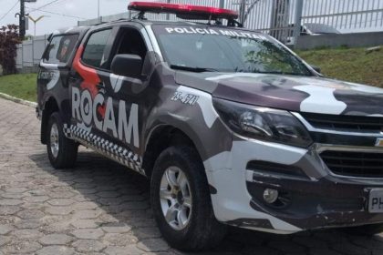 Viaturas da ROCAM da Polícia Militar em Manaus