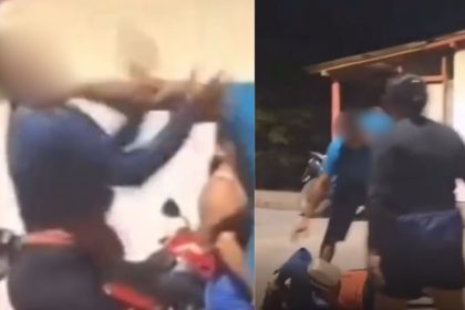 Vídeo mostra homem agredindo mulher com soco durante festa no Amazonas