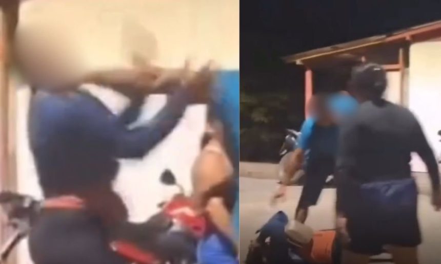 Vídeo mostra homem agredindo mulher com soco durante festa no Amazonas