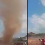 Moradores registram formação de redemoinho em Barreirinha