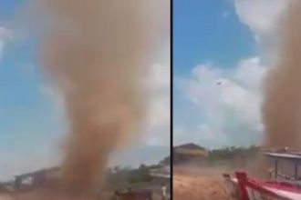 Moradores registram formação de redemoinho em Barreirinha