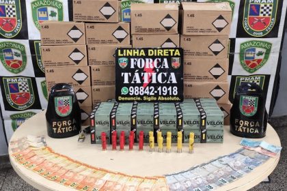 Após denúncia, polícia prende homem com mais de 4.500 munições em Manaus