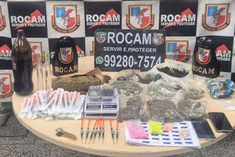 PRocam prende dupla com grande quantidade de drogas em condomínio em Manaus