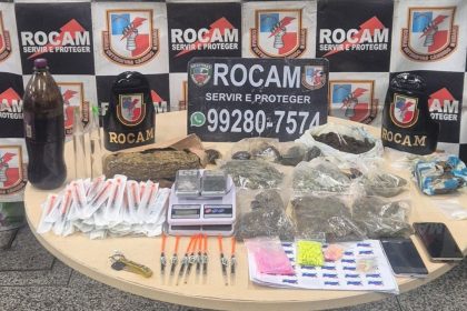 PRocam prende dupla com grande quantidade de drogas em condomínio em Manaus