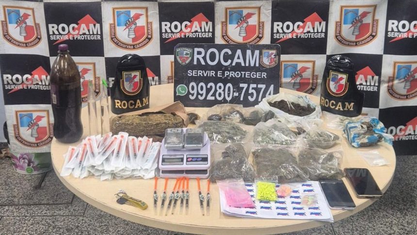 PRocam prende dupla com grande quantidade de drogas em condomínio em Manaus