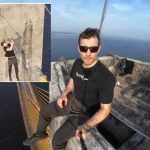 Influencer polonês escala torre da Ponte Rio Negro e vídeo viraliza nas redes