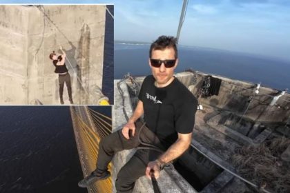 Influencer polonês escala torre da Ponte Rio Negro e vídeo viraliza nas redes