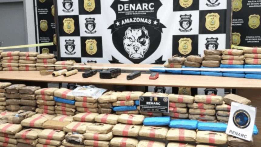 Polícia apreende mais de uma tonelada de drogas e prende cinco pessoas no Amazonas