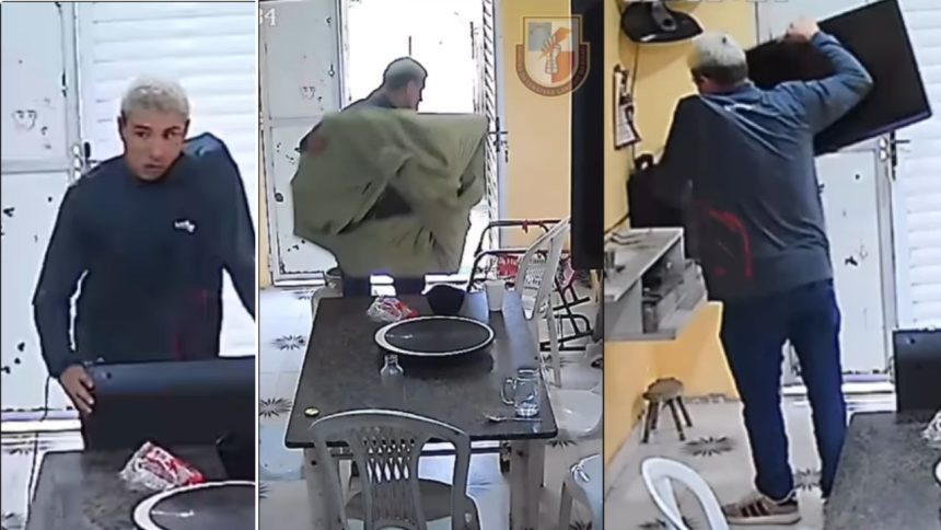 ROCAM divulga imagens de homem procurado por furto em residência em Manaus