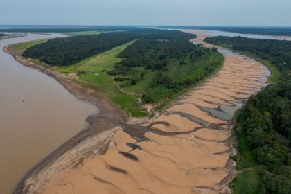 Seca extrema em lagos amazônicos causa mortalidade de botos e peixes, aponta estudo
