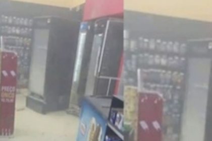 Explosão de freezer deixa trabalhador ferido em drogaria no bairro Compensa