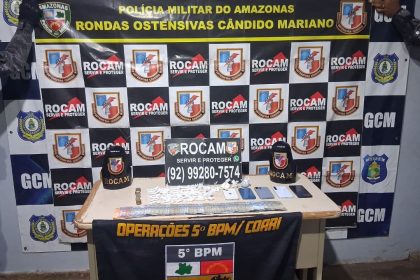 ROCAM apreende drogas e celulares durante operação em Coari