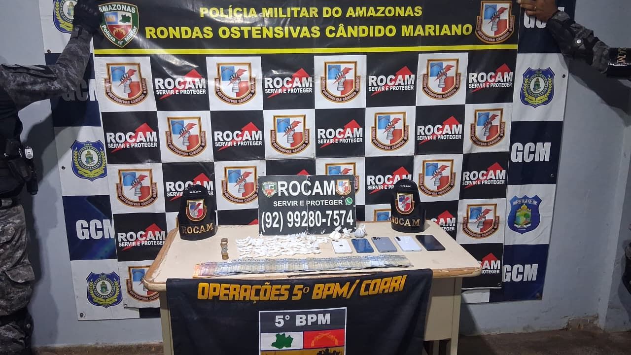ROCAM apreende drogas e celulares durante operação em Coari