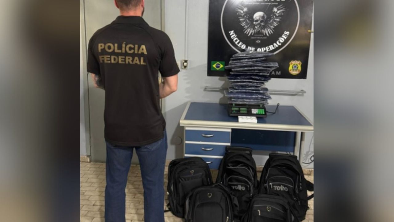 Trio de estrangeiros é preso com 20 kg de drogas no Aeroporto de Tabatinga