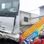 Caminhão perde controle e atinge comércios na Zona Leste de Manaus