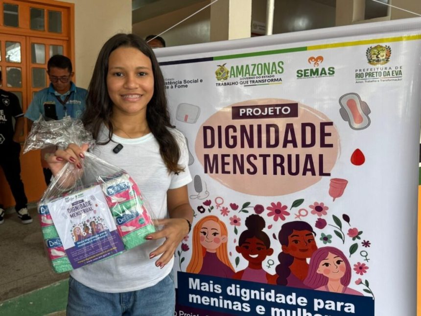 Programa Dignidade Menstrual entrega mais de 32 mil absorventes no Amazonas